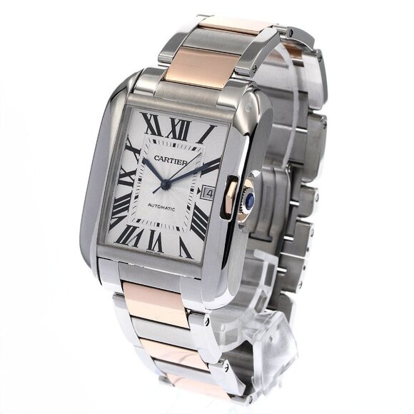 CARTIER Tank AnglaiseXL W5310006 Date 2 tone Automatic Men's Watch_898684 - Picture 2 of 6